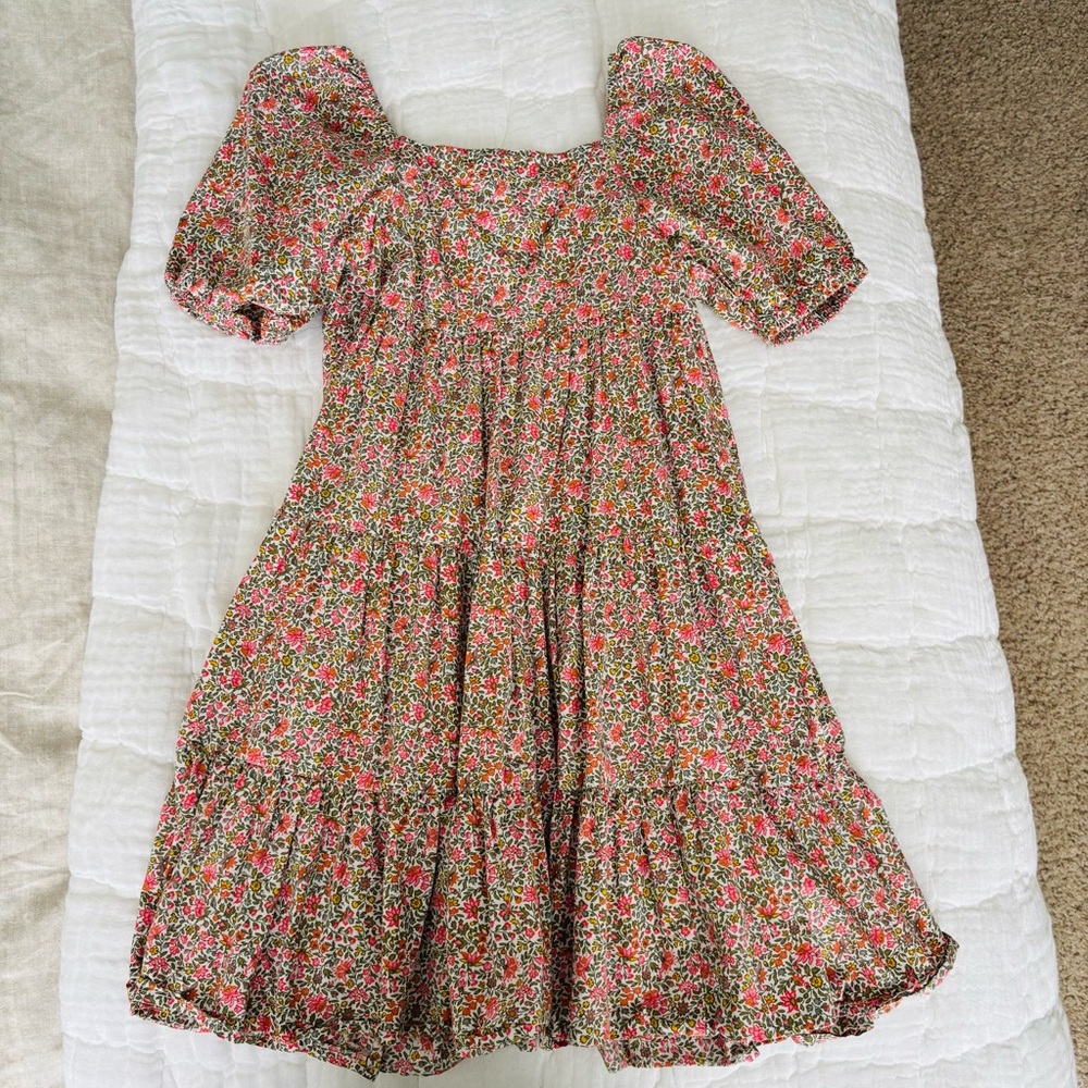 Crewcuts Floral Puff Sleeve Dress - size 8